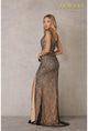 Terani Couture 2211P0043 Sleeveless V-Neck Long Prom Gown