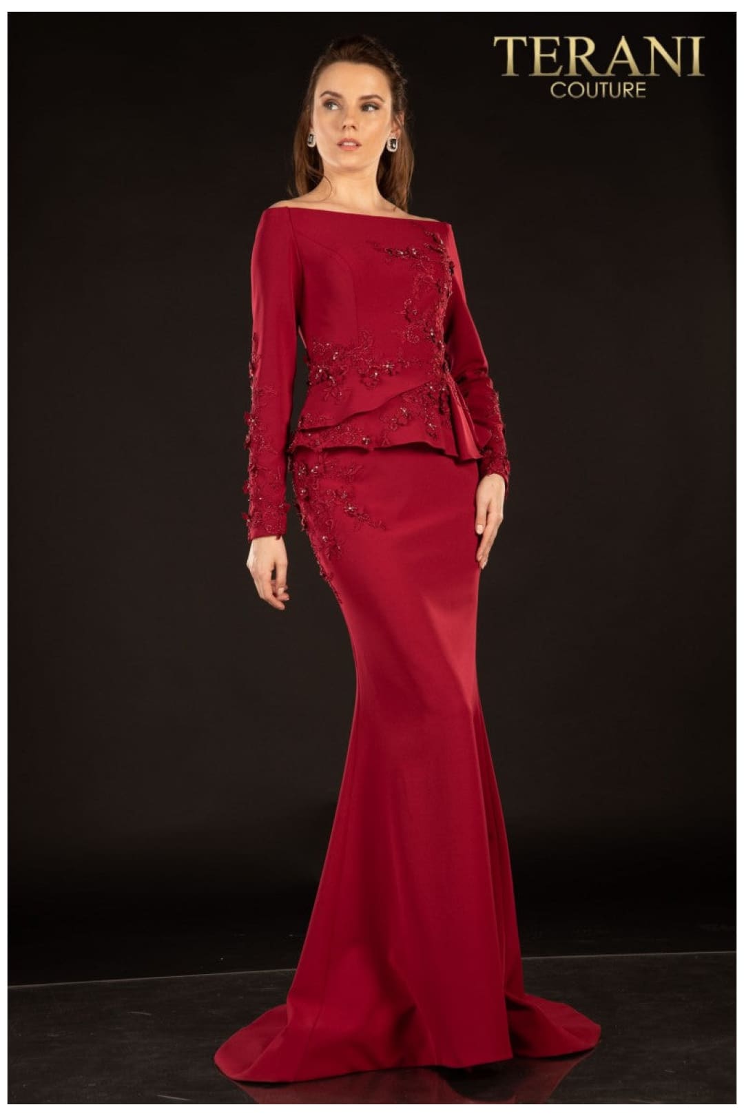 Terani Couture Sophisticated 2021M2988 Stunning Mother of Bride Gown