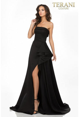 Terani Couture 2012P1288 Prom Homecoming Strapless A-Line Formal Premium Dress