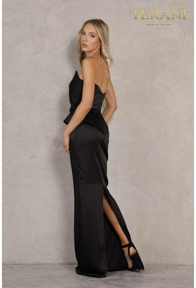 Terani Couture Sleek 2111P4066 Strapless Formal Prom Dress