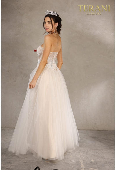 Terani Couture Vibrant 2215P0005 Stunning Strapless Gown