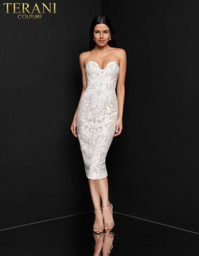 Terani Couture 1811C6027 Sophisticated Formal Prom Short Evening Premium Dress