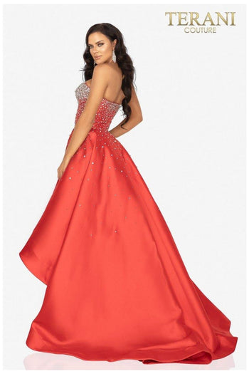 Terani Couture Stunning 2012P1286 Strapless Evening Gown