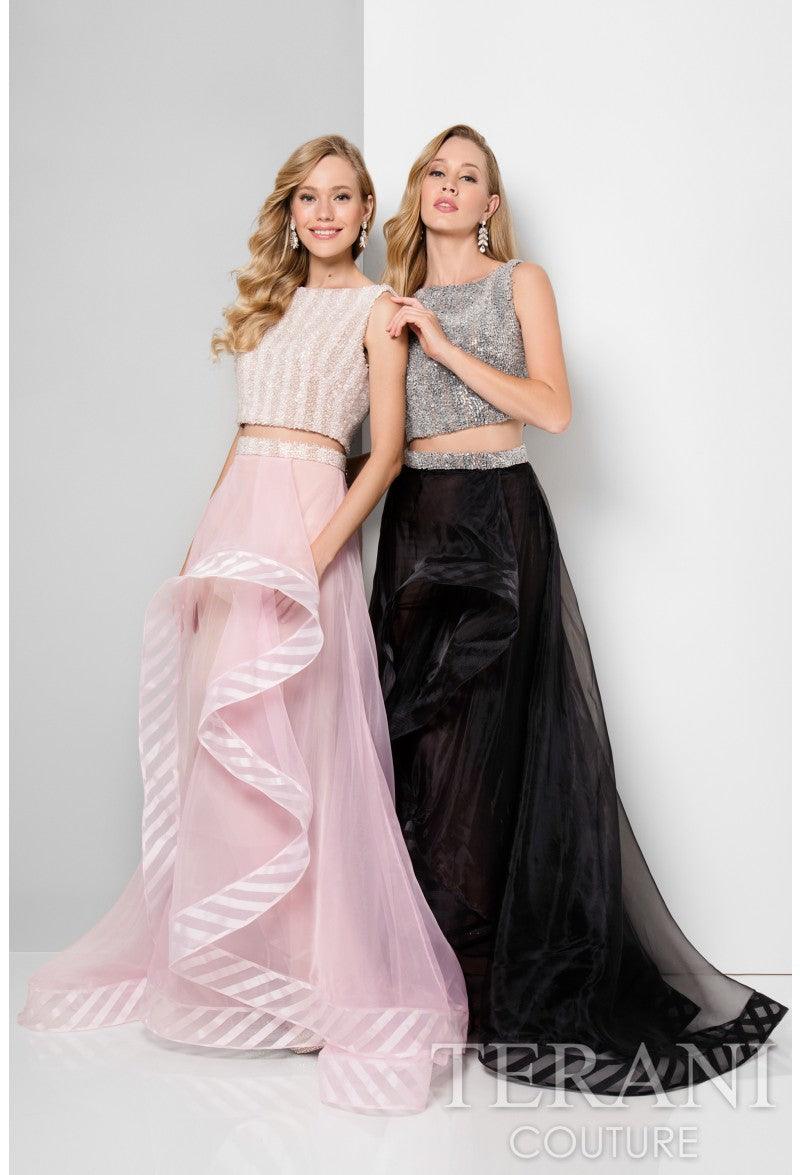 Terani Couture Unique 1711P2697 Two-Piece Prom Gown