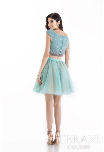 Terani Couture 1521H0100A Two-Piece Short Homecoming Prom Dress