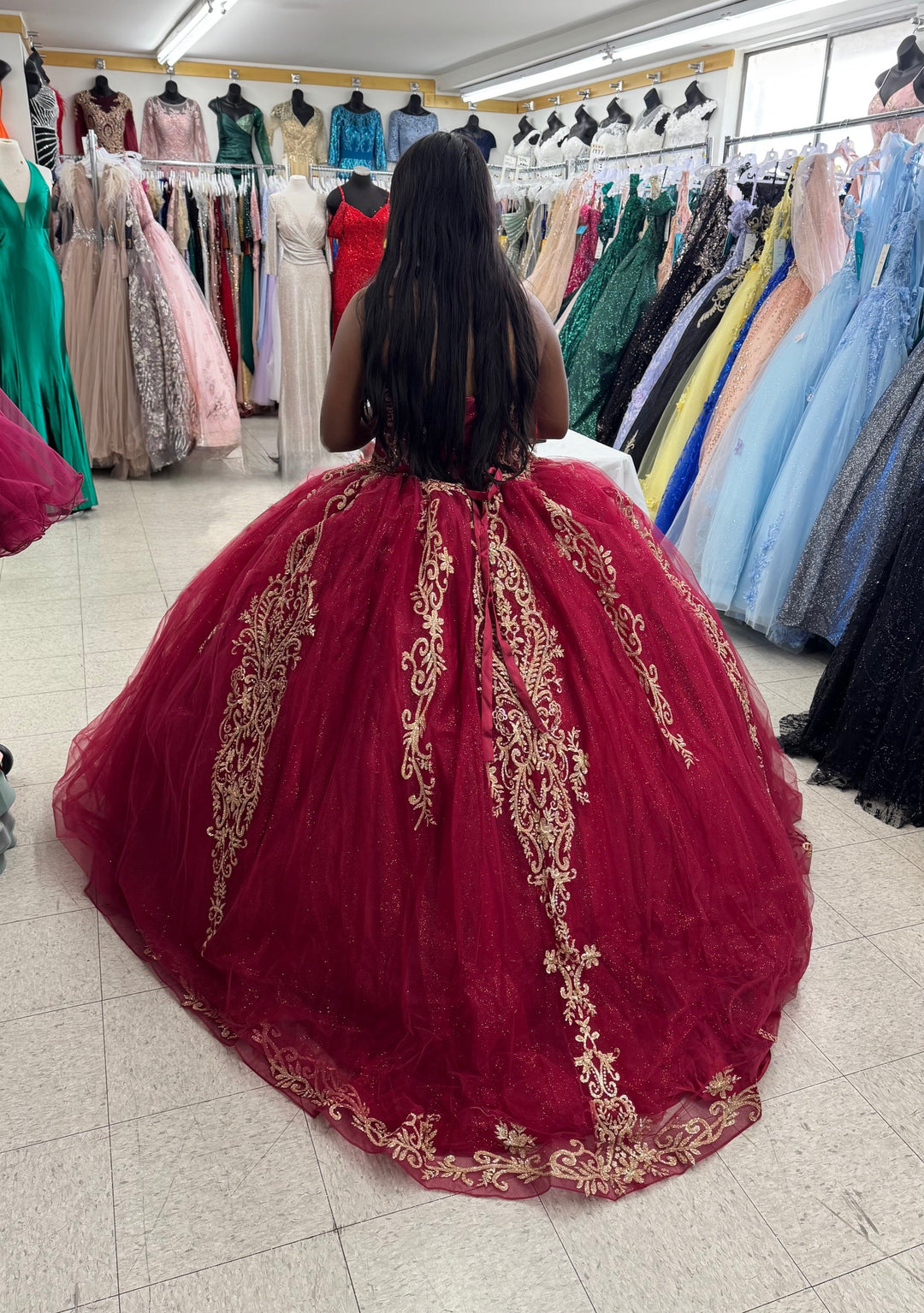 burgundy and gold sweet 16 dresses Amazon.com: HFAGEMV Gold Leaves Applique Bling Tulle Sweet 16 Dresses Prom  Ball Gown Spaghetti V-Neck Prom Pageant Dress Womens Burgundy/Gold 2:  Clothing, Shoes & Jewelry