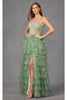 Tiered Ruffle Prom Gown by Juliet JT2458A - Dress