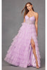 Tiered Ruffle Prom Gown by Juliet JT2458A - Dress