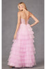 Tiered Ruffle Prom Gown by Juliet JT2458A - Dress