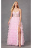 Tiered Ruffle Prom Gown by Juliet JT2458A - Dress