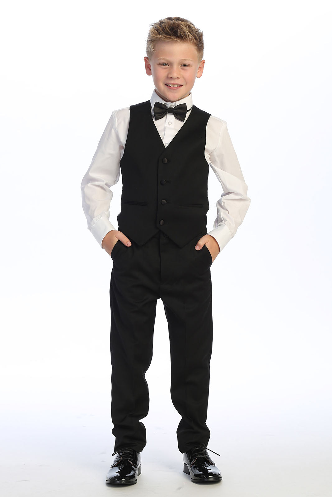"Cornell" 5-Piece Black Tuxedo Set for Kids