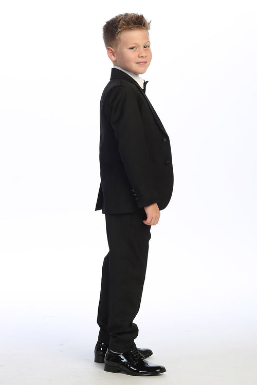 Conjunto de esmoquin negro de 5 piezas "Georgetown" para niños