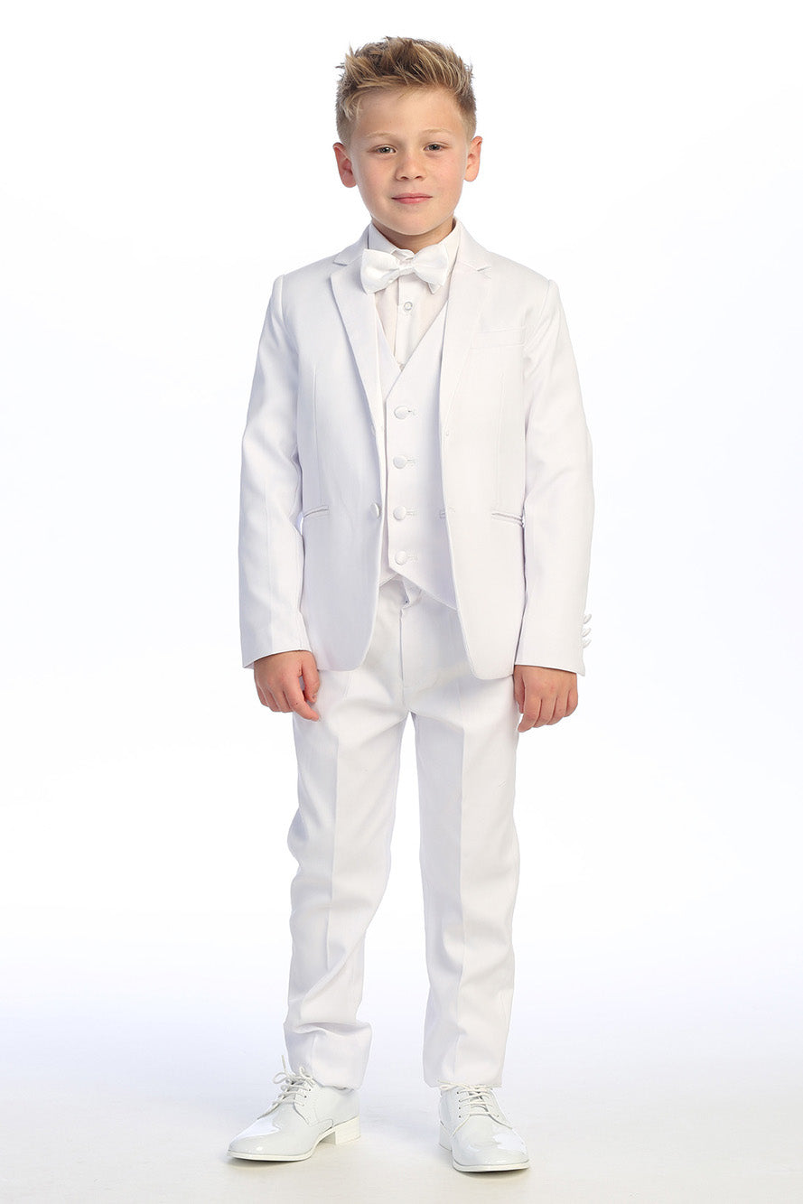 Conjunto de esmoquin blanco de 5 piezas "Georgetown" para niños