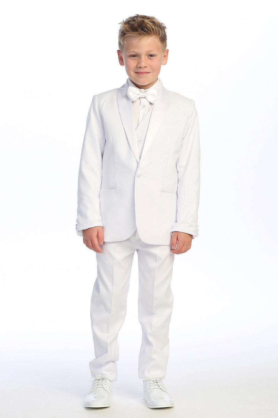 Conjunto de esmoquin blanco de 5 piezas para niños "Cornell"