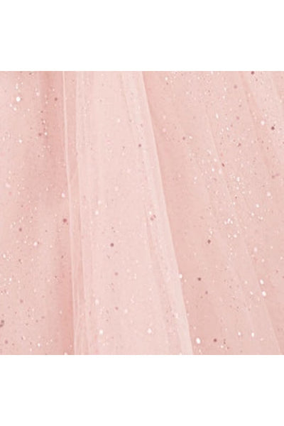 Tulle Off Shoulder Sheer Gown by Jovani 23834 - 00 / Rose Gold - Long Formal Dresses