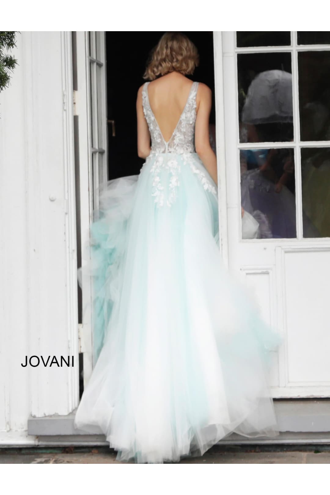 Tulle Sleeveless A-line Gown by Jovani 55634 - Long Formal Dresses