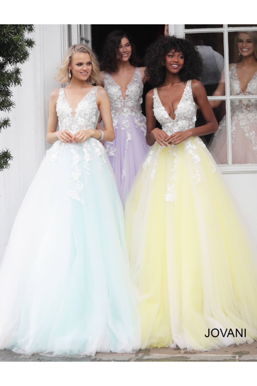 Tulle Sleeveless A-line Gown by Jovani 55634 - Long Formal Dresses