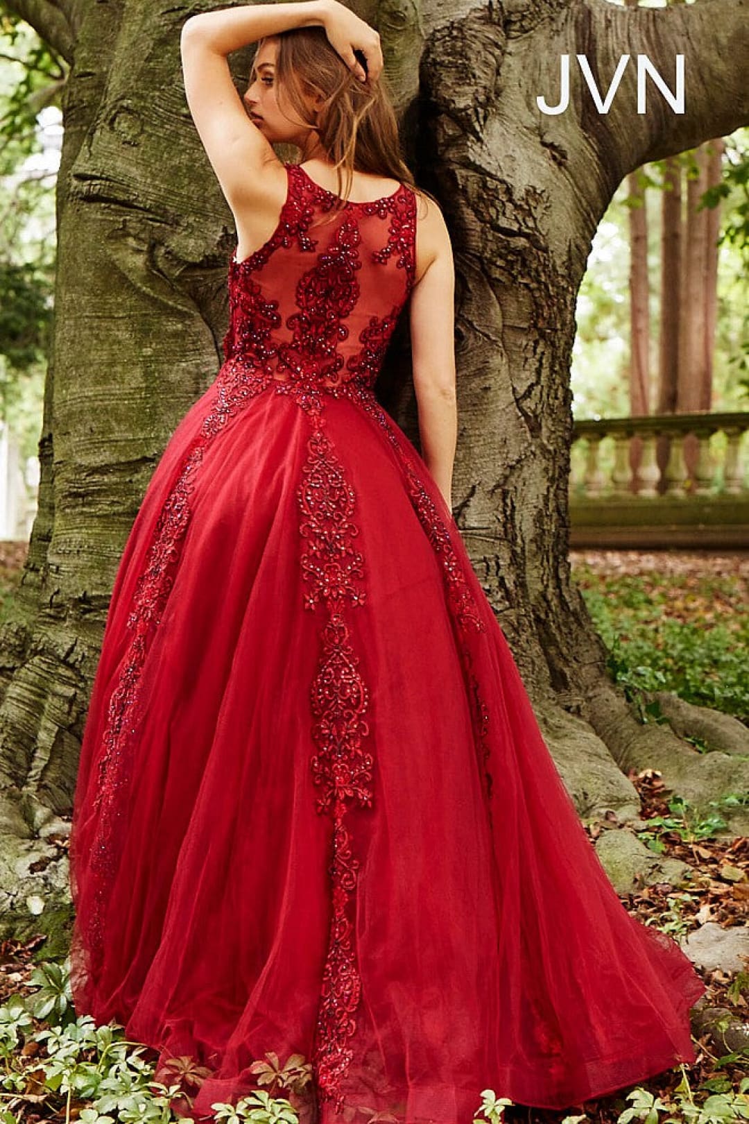Tulle Sleeveless A-line Gown by Jovani 59046 - Long Formal Dresses