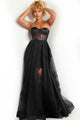 Tulle Strapless A-line Gown by Jovani 37646 - 00 / Black - Long Formal Dresses