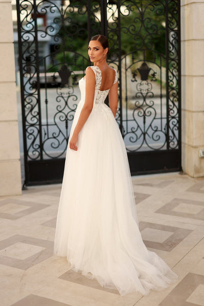 Tina Holly TW903 Wedding A-Line Sweetheart Lace AppliquÃ© Tulle Lace Dress