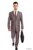 Ultra Slim Fit Three Piece Men’s Solid Suit - MID GREY 09 / US34S/W28 / EU44S/W38 - Mens Suits