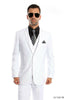 Ultra Slim Fit Three Piece Men’s Solid Suit - WHITE 08 / US34S/W28 / EU44S/W38 - Mens Suits