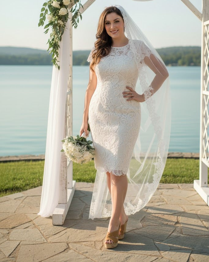 elegant knee length wedding dresses Knee Length Wedding Dresses: 24 Exclusive Styles