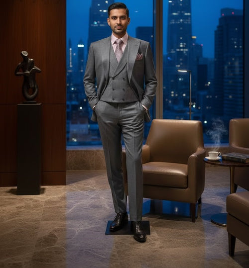 Charcoal Grey Groomsmen Suit for Men & Boys - Perfect for Weddings