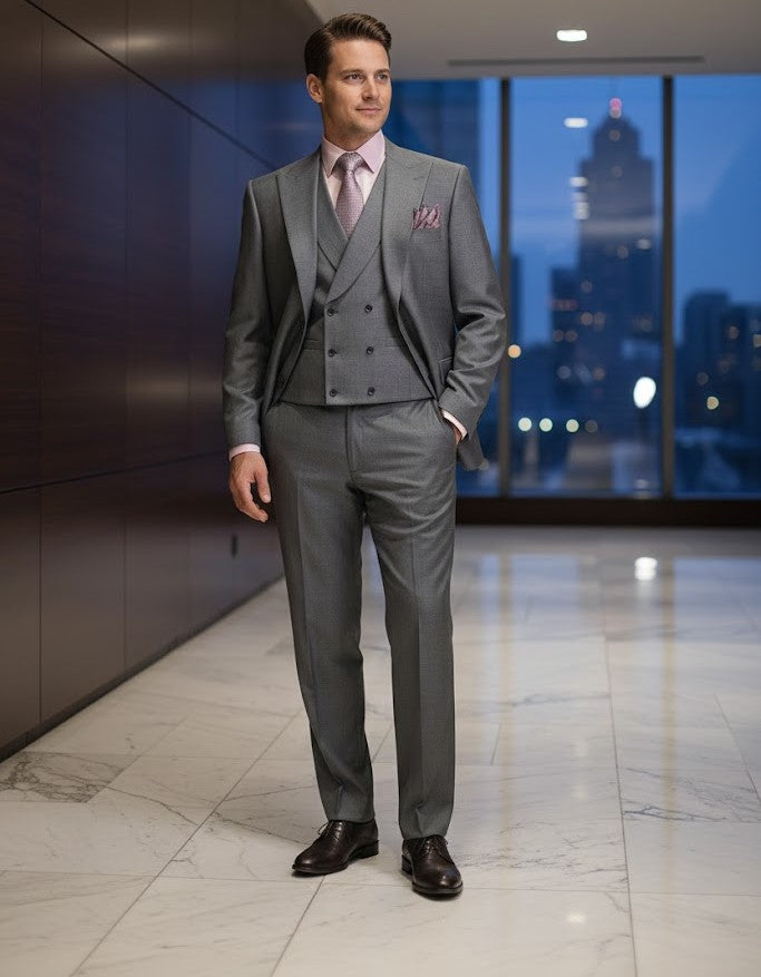 Charcoal Grey Groomsmen Suit for Men & Boys - Perfect for Weddings