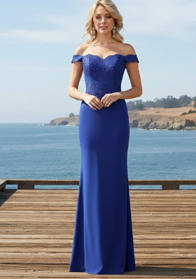 Red Bridesmaid Dresses in Satin and Plus Size Gowns by MQ1529