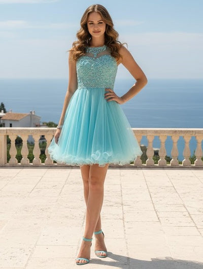 Dama Dresses for Quinceanera in Aqua Style MQ1429 Quince Outfit