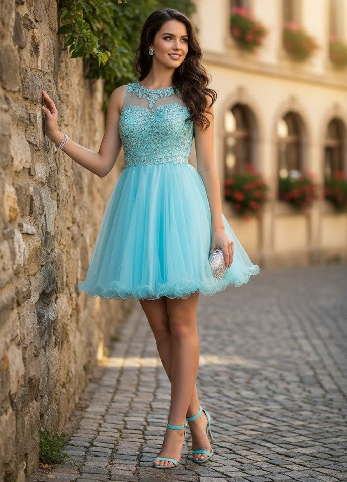 Dama Dresses for Quinceanera in Aqua Style MQ1429 Quince Outfit