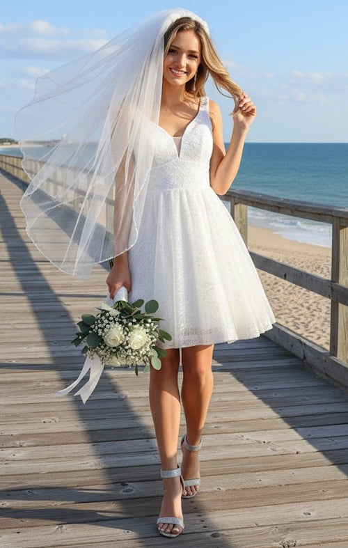 White Graduation Dress | Commencement Ceremony Party Outfit by MQ1702