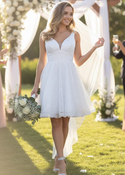 White Graduation Dress