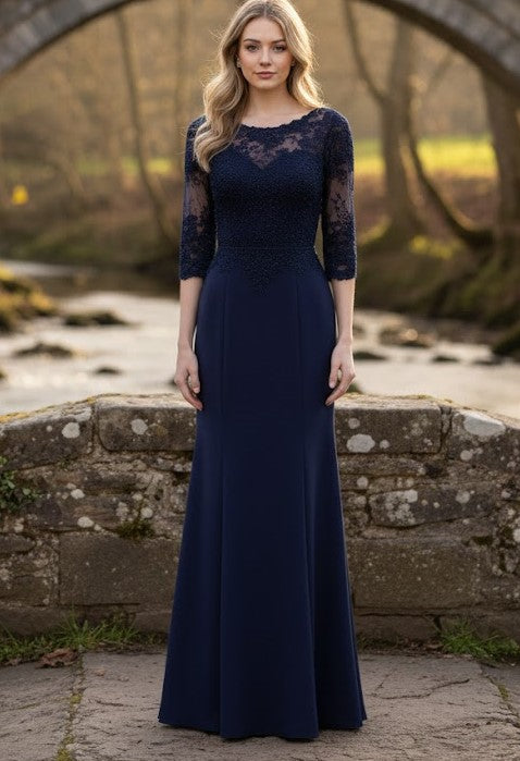 May Queen Black Mesh/Jersey Dress