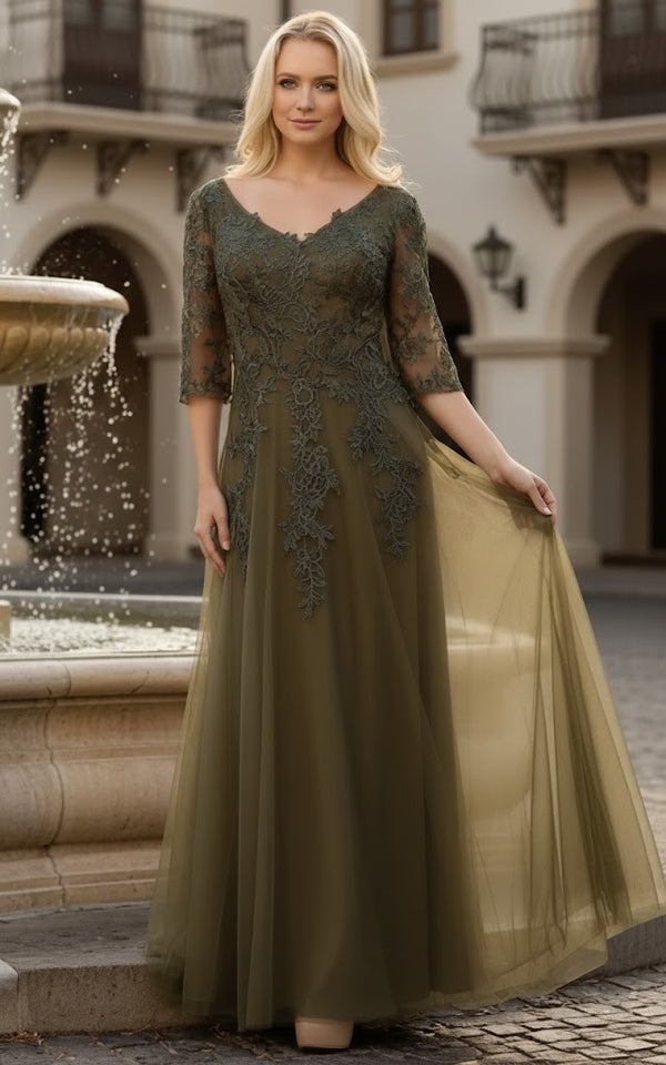 May Queen Olive Dress