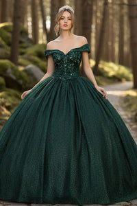 Sweet 16 Birthday Party Dress in Hunter Green Style LK151 Ball Gown