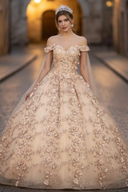 Sweet 16 Birthday Party Dress in Hunter Green Style Ball Gown