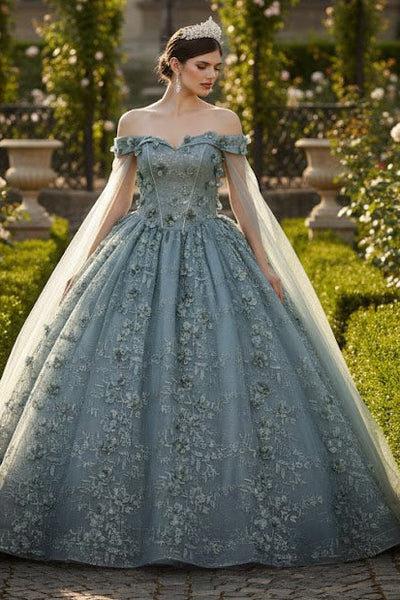 Sweet 16 Birthday Party Dress in Hunter Green Style Ball Gown