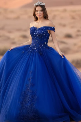 Sweet 16 Royal Blue Gown by Elizabeth K GL2802