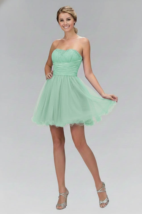 Short Beaded Dress by Elizabeth K GS1052