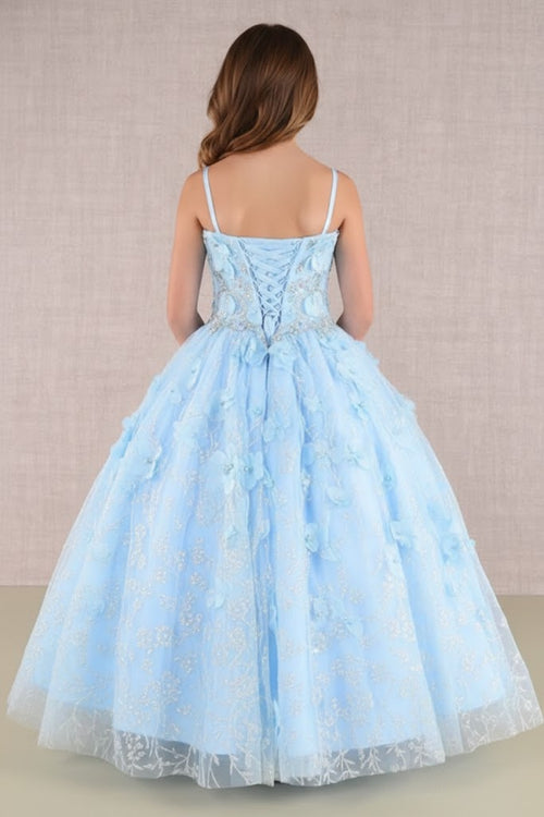 3D Floral Sleeveless Cloak Gown by Elizabeth KGK105