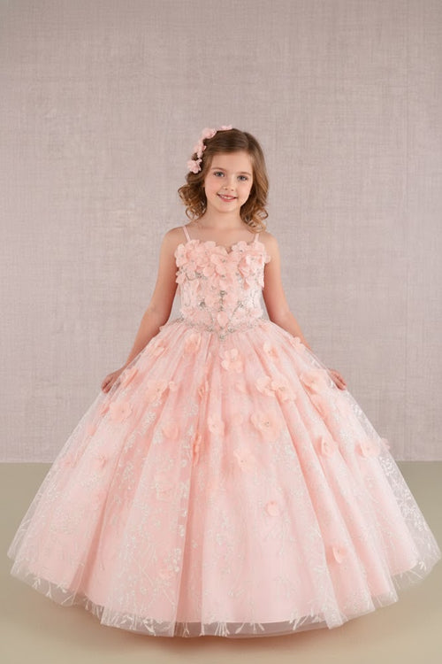 3D Floral Sleeveless Cloak Gown by Elizabeth KGK105