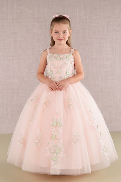 GK109 Sleeveless Floral Gown by Elizabeth KGK109
