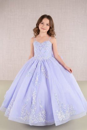 GK106 Sequin Girls Gown by Elizabeth KGK106