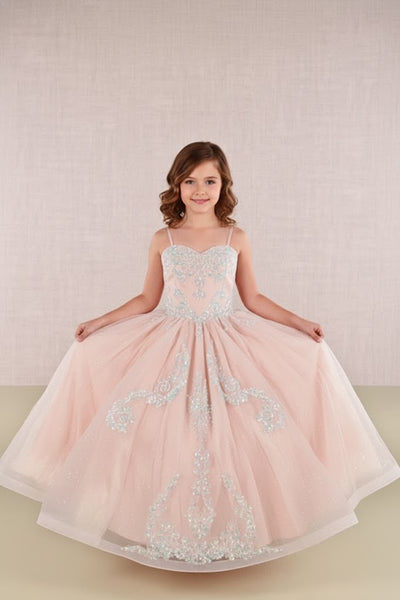 GK106 Sequin Girls Gown by Elizabeth KGK106