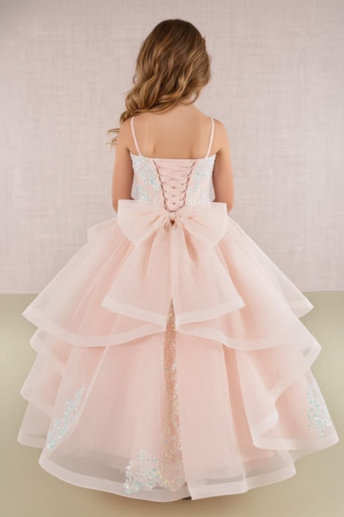GK106 Sequin Girls Gown by Elizabeth KGK106