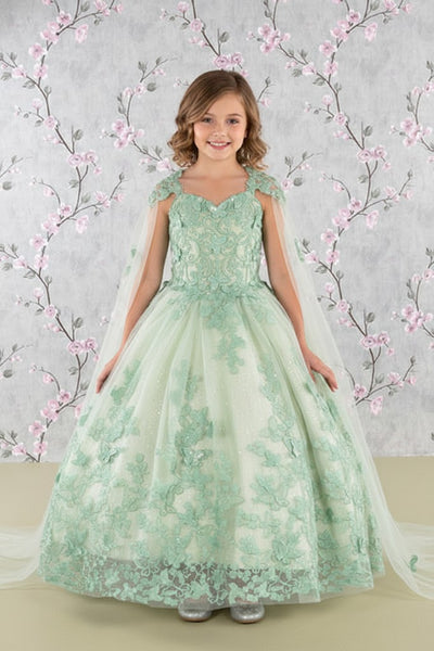 3D Butterfly Cape Gown for Girls by Elizabeth KGK114