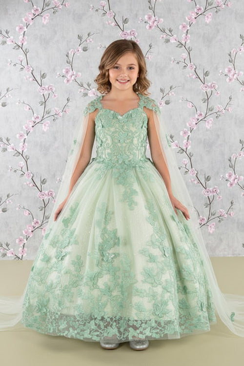 3D Butterfly Cape Gown for Girls by Elizabeth KGK114
