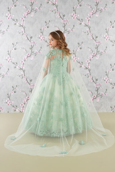 3D Butterfly Cape Gown for Girls by Elizabeth KGK114
